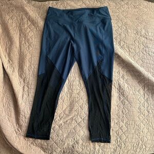 Women's Blue and Black Leggings